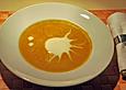 K&uuml;rbissuppe mit Quitte