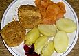 Tofu - rote Linsen - Bratlinge