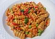 Nudeln mit Speck - Ajvar - Sahnesauce