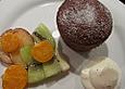 Nusst&ouml;rtchen mit marinierten Zitrusfr&uuml;chten und Vanillesauerrahm