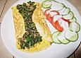 Blattspinat - Omelette