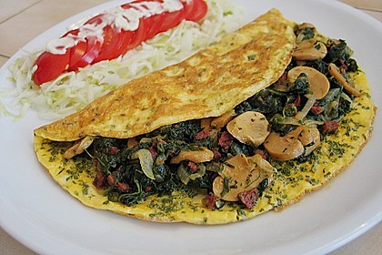 Blattspinat - Omelette 2