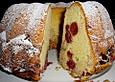 Kirsch - Gugelhupf mit Mandeln