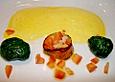 Spinat - Lachs - P&auml;ckchen mit Jakobsmuschel und Safransauce