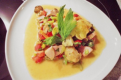 Gefl&uuml;gel - Wurst - Auflauf mit Gem&uuml;se und Mini-Kn&ouml;deln 1