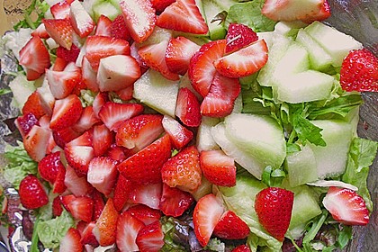 Blattsalat mit Melone 2