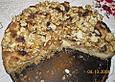 Schlemmer - Apfelkuchen - mit Puddingf&uuml;llung, Streuseln und kandierten Waln&uuml;ssen