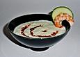 Kalte Gurkensuppe mit Garnelen