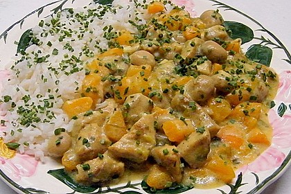 Putencurry mit Aprikosen 1