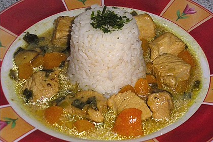 Putencurry mit Aprikosen 4