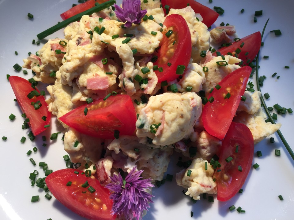 Rührei mit Schinken (Rezept mit Bild) von Christina_23 | Chefkoch.de