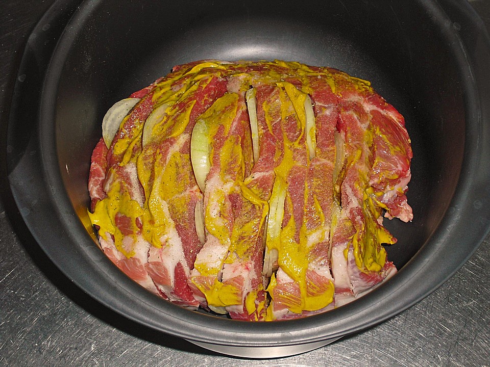 Schweinekamm im Bräter (Rezept mit Bild) von sandhas64 | Chefkoch.de