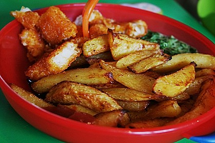 Kinderpommes aus dem Backofen