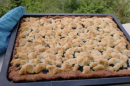 Falscher Hefekuchen mit Blaubeeren und Streuseln 1