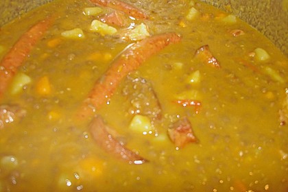 Schwarze Linsen mit K&uuml;rbis und Batate 1