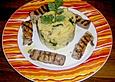 Pikantes Couscous mit gebratenem Rindfleisch