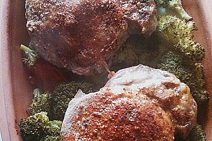 Halsschnitzel auf Gem&uuml;se - Kartoffelbett 3