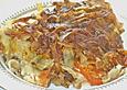 Fischauflauf mit Bandnudeln