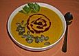 K&uuml;rbissuppe aus Hokkaidok&uuml;rbis