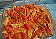Gr&uuml;ne Bohnen in Tomatensauce, libanesisch