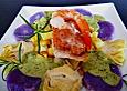 Red Snapper mit Artischocken - Kartoffel - Gem&uuml;se und Basilikumschaum