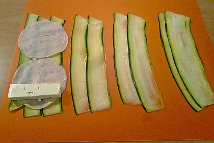 Zucchini - Putenbrust - R&ouml;llchen mit Feta 1