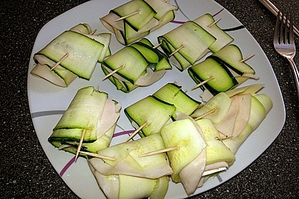Zucchini - Putenbrust - R&ouml;llchen mit Feta 3