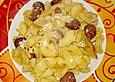 Nudelpfanne mit Landj&auml;ger und Ei