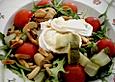 Ziegenfrischk&auml;se mit Rucola