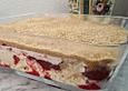 Himbeeren unter einer Knusperdecke