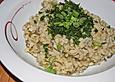 Risotto mit Petersilie und Parmesan