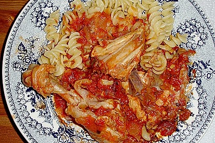 Frango Guisado com Tomate e Massa 1