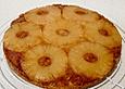 Umgedrehter Ananaskuchen