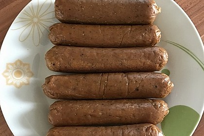 Seitan - Wurst, vegane Bratwurst 10
