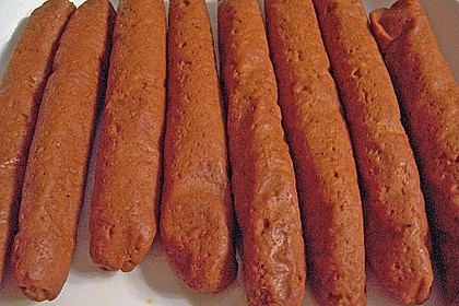 Seitan - Wurst, vegane Bratwurst 8