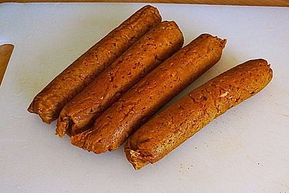 Seitan - Wurst, vegane Bratwurst 7