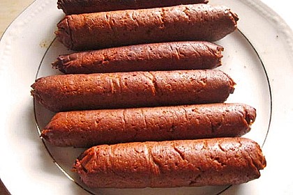 Seitan - Wurst, vegane Bratwurst 5