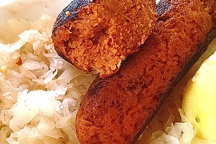 Seitan - Wurst, vegane Bratwurst 15