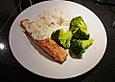 Lachssteak mit Zitronensauce