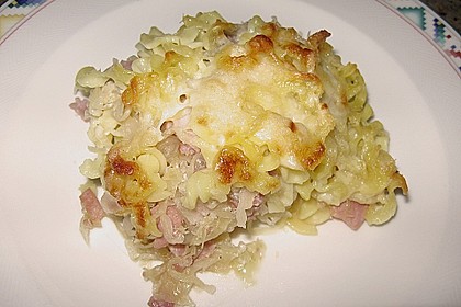 Sauerkraut - Gratin mit Bandnudeln 5