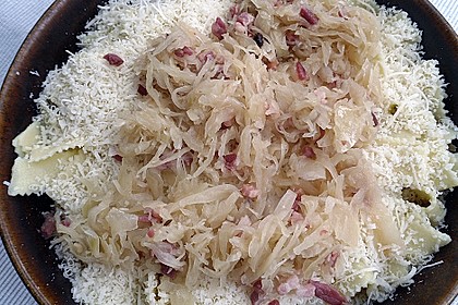 Sauerkraut - Gratin mit Bandnudeln 16