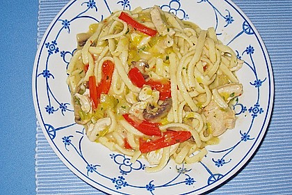 Naomis Sp&auml;tzle - H&uuml;hnchen - Pfanne 1
