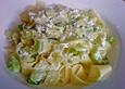 Gr&uuml;ne Tagliatelle mit Fenchel - Joghurt - Sauce