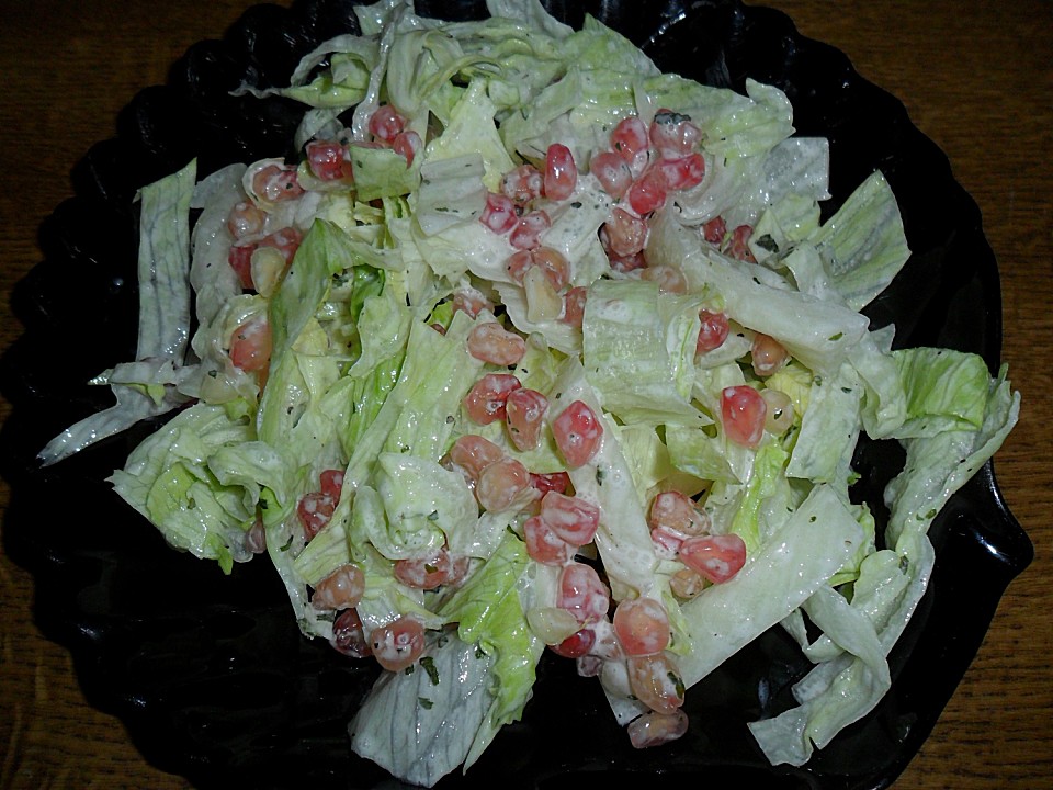Grüner Salat mit Granatapfel (Rezept mit Bild) von nikalo | Chefkoch.de