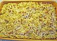 Ofenreis mit Mett und Sauerkraut