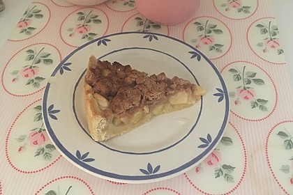 Veganer Apfelkuchen mit Zimtstreuseln 15