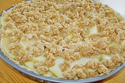 Veganer Apfelkuchen mit Zimtstreuseln 57