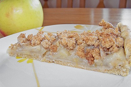 Veganer Apfelkuchen mit Zimtstreuseln 12