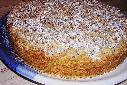 Veganer Apfelkuchen mit Zimtstreuseln 10