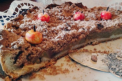 Veganer Apfelkuchen mit Zimtstreuseln 23